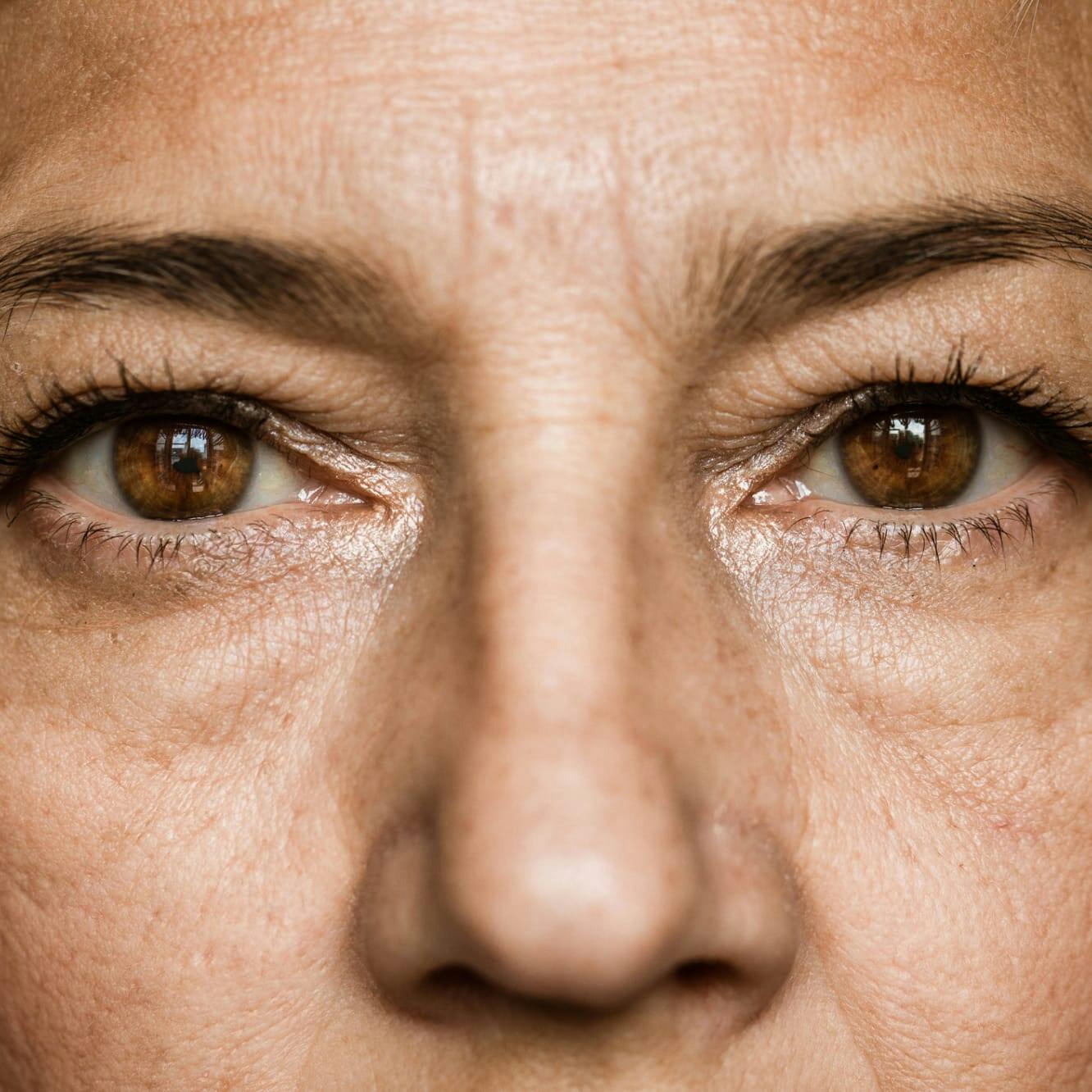 Close up of womans face