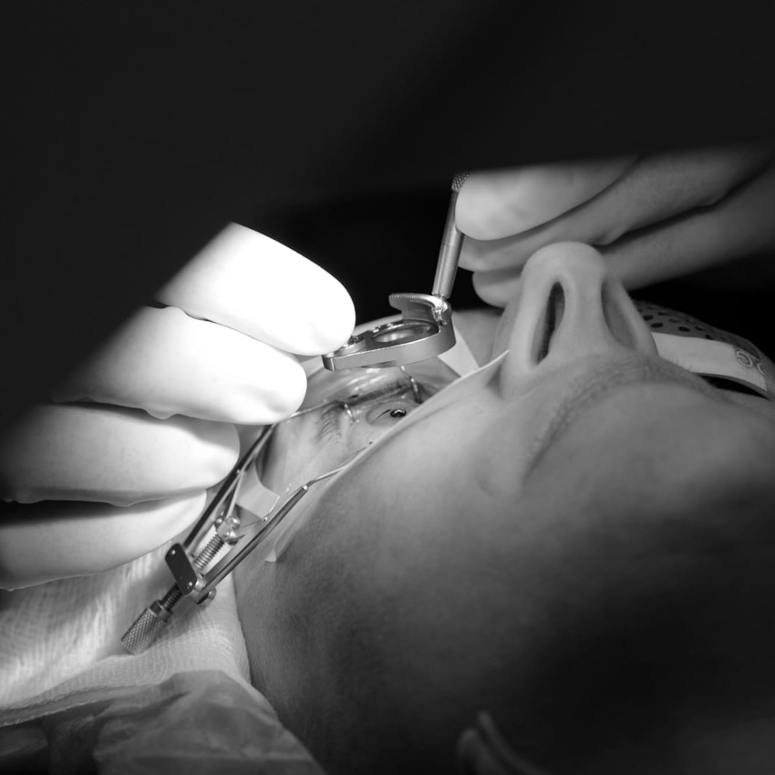 Patient during treatment