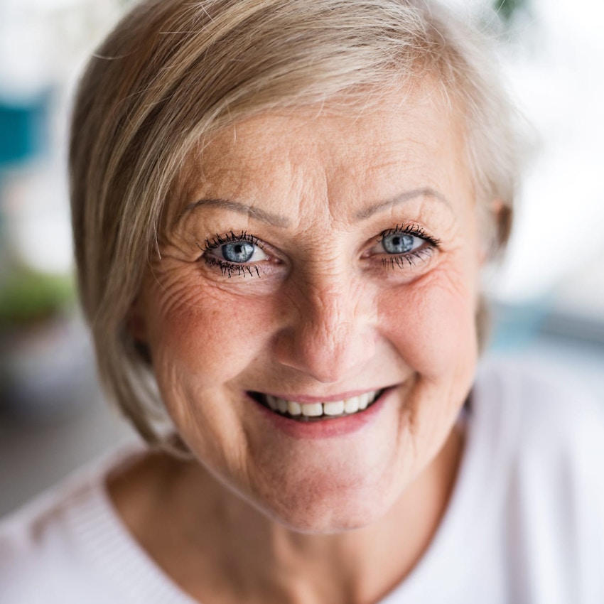 Woman smiling