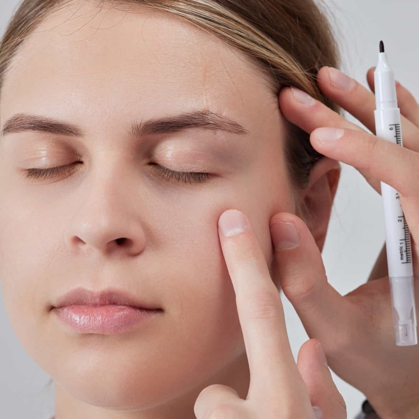Woman during treatment