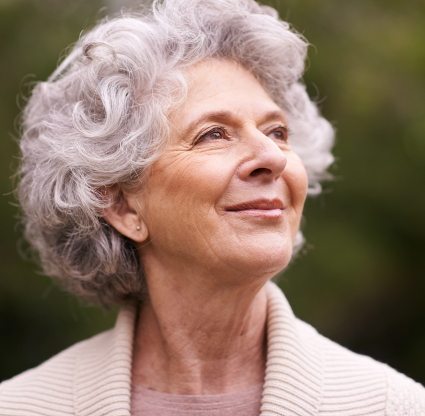 Woman during eye exam