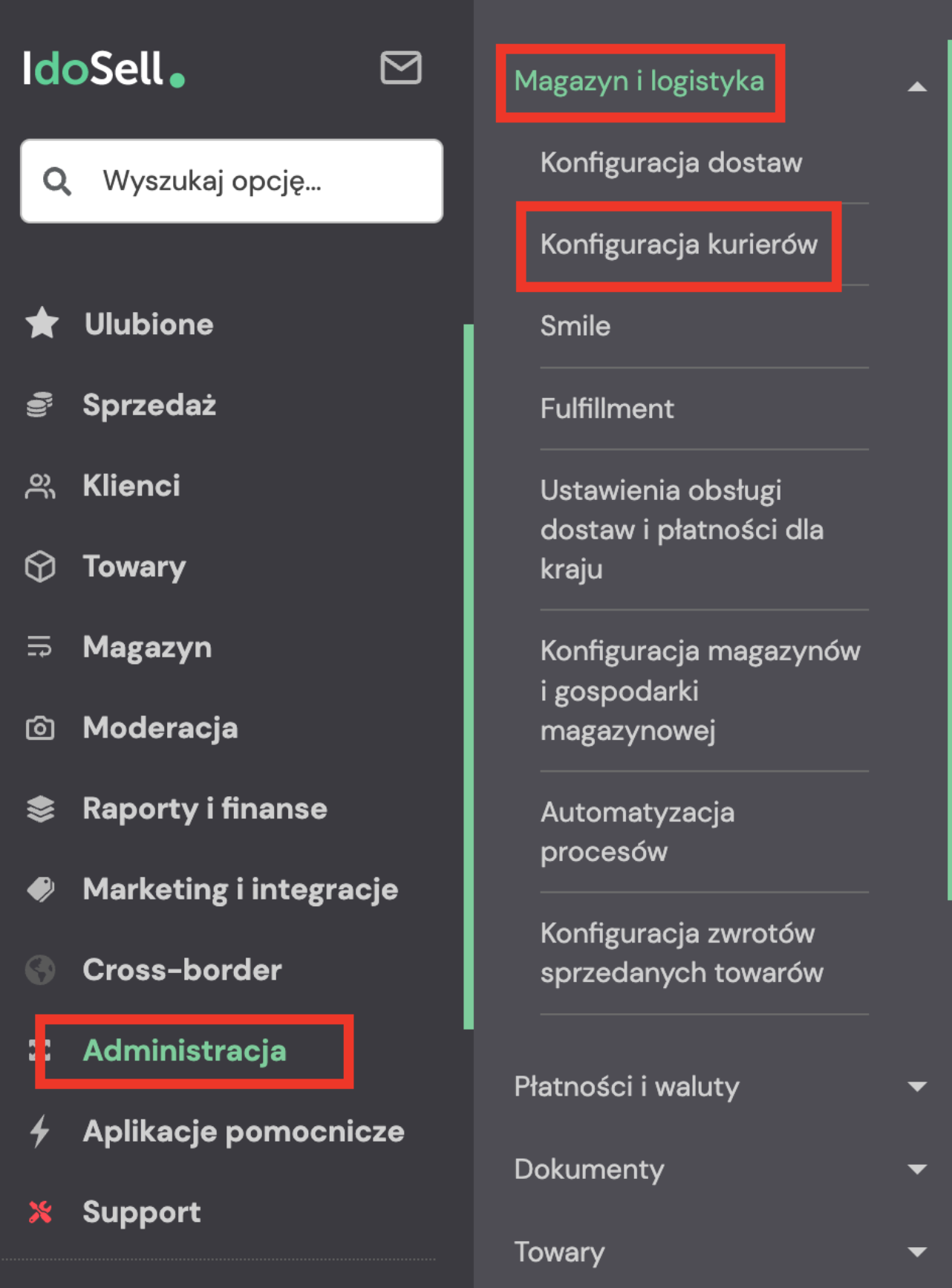 Konfiguracja integracji z morele.net w panelu IdoSell Shop