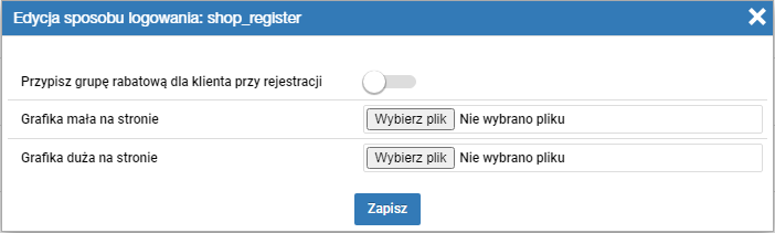 Edycja sposobu logowania