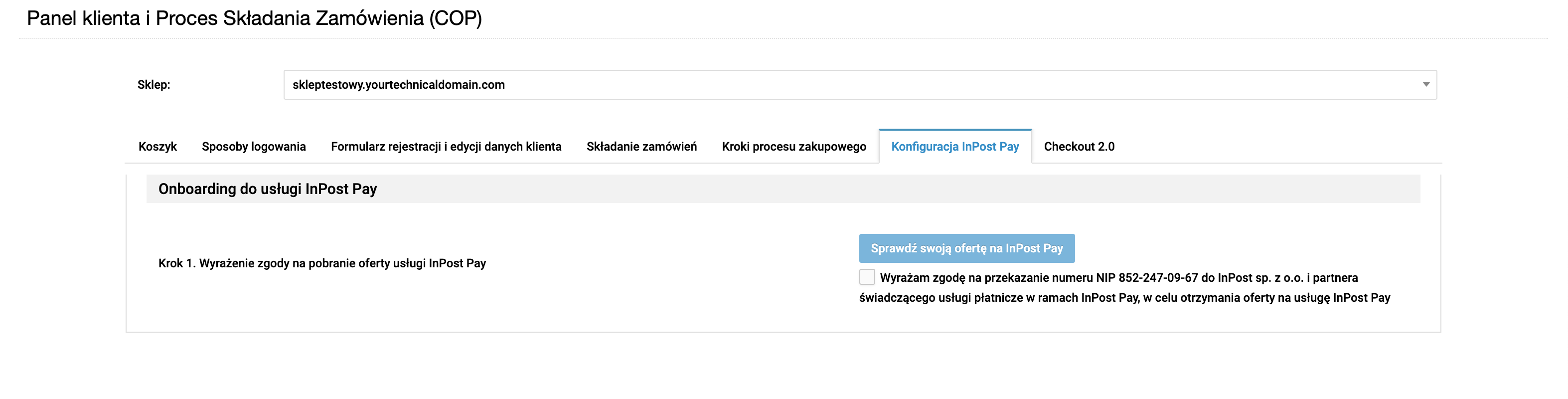 Konfiguracja InPost Pay