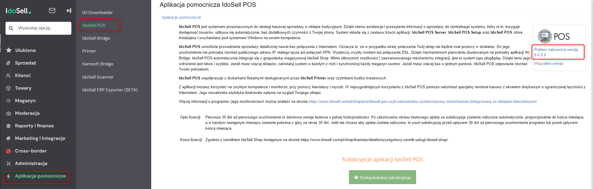 Instalacja i konfiguracja IdoSell POS