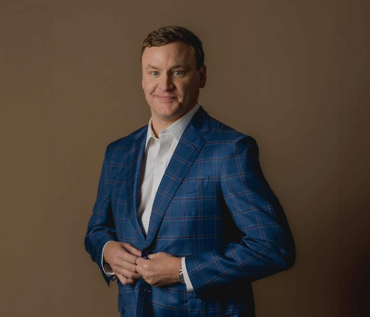 Drew Haskins smiling