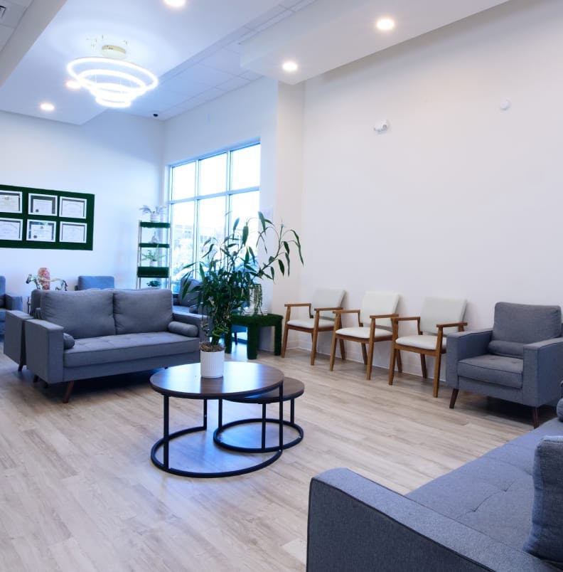 Waiting room of New Century Ophthalmology
