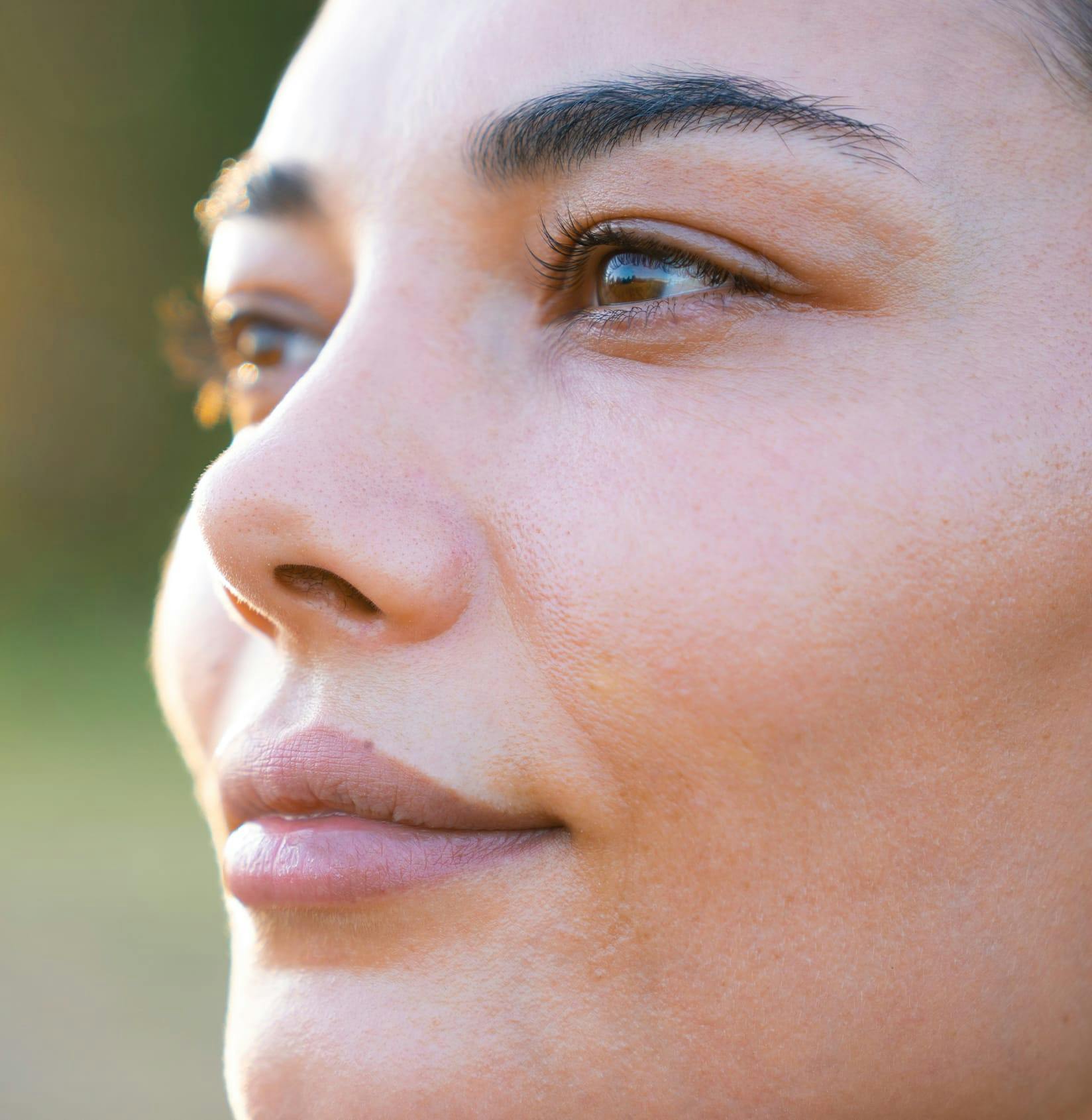 Close up of womans eyes