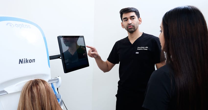 Doctor and patient during consultation