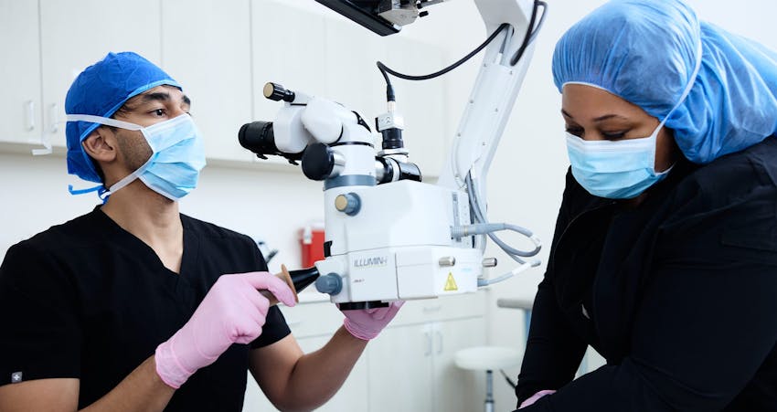 Doctors in the surgery room