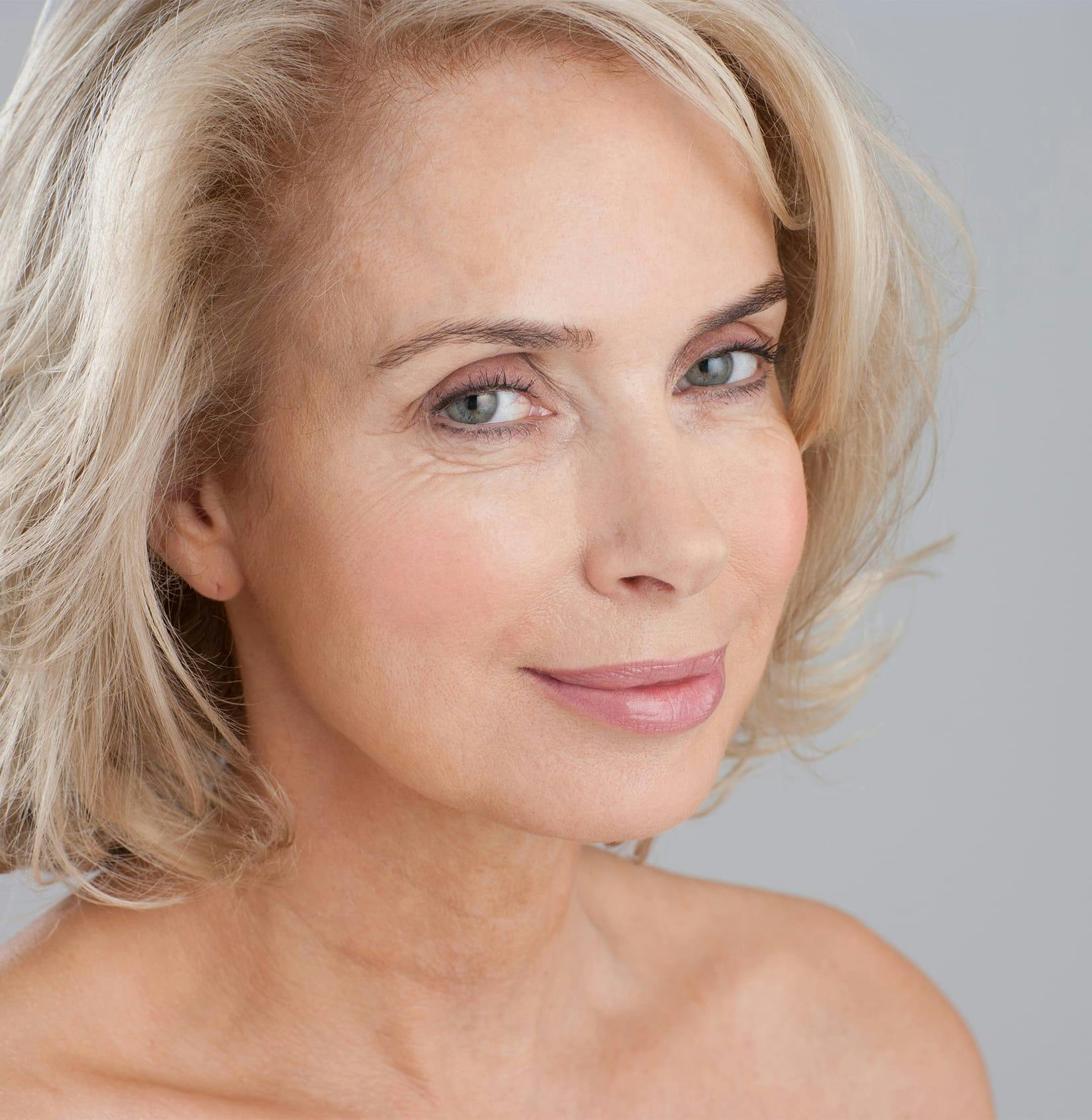 Woman smiling
