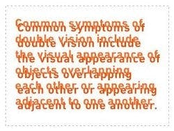 Diplopia example