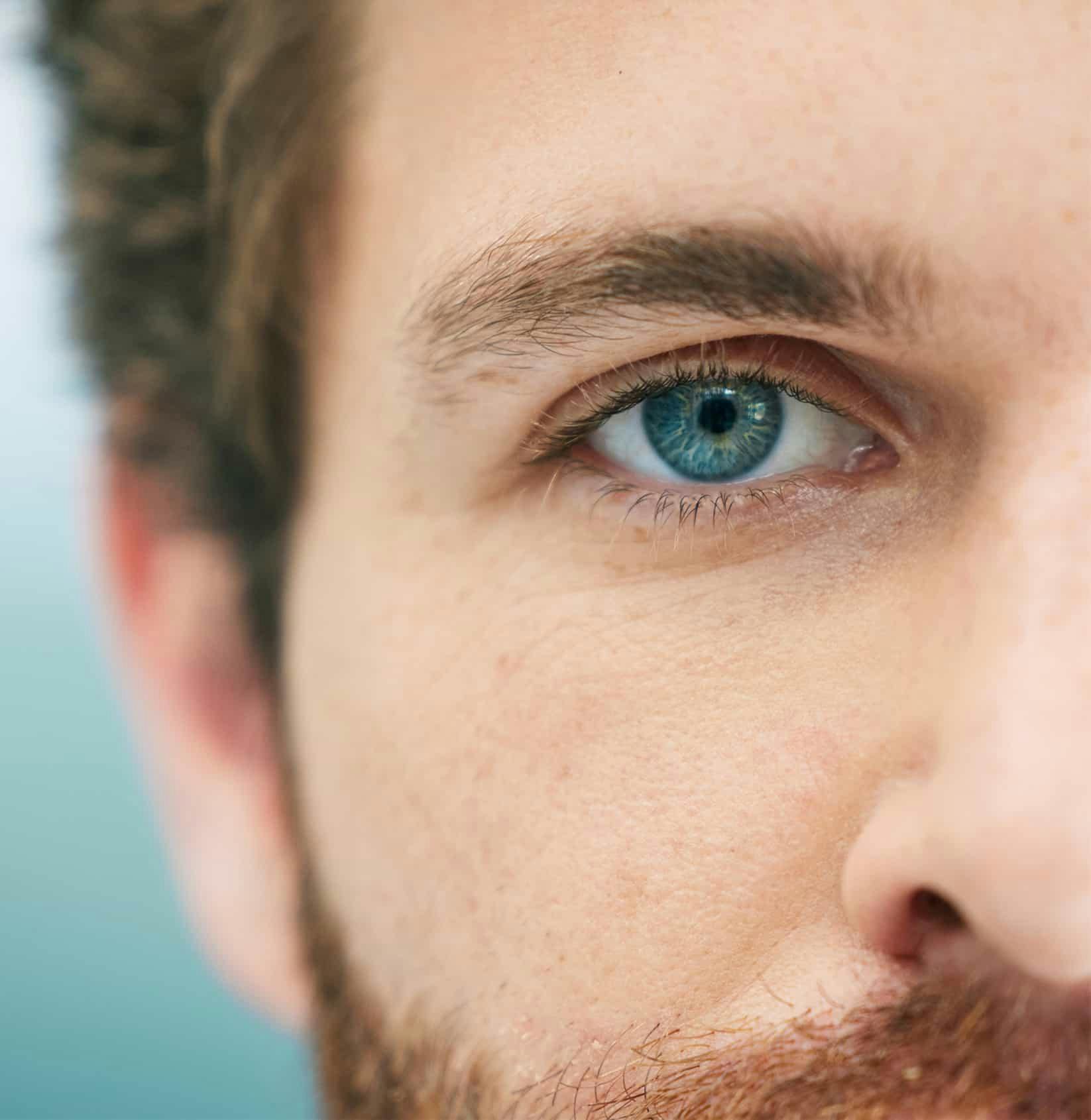 Close up of mans eye