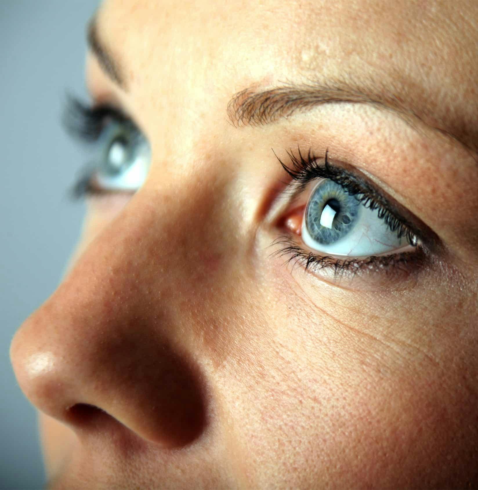 Close up of womans eyes
