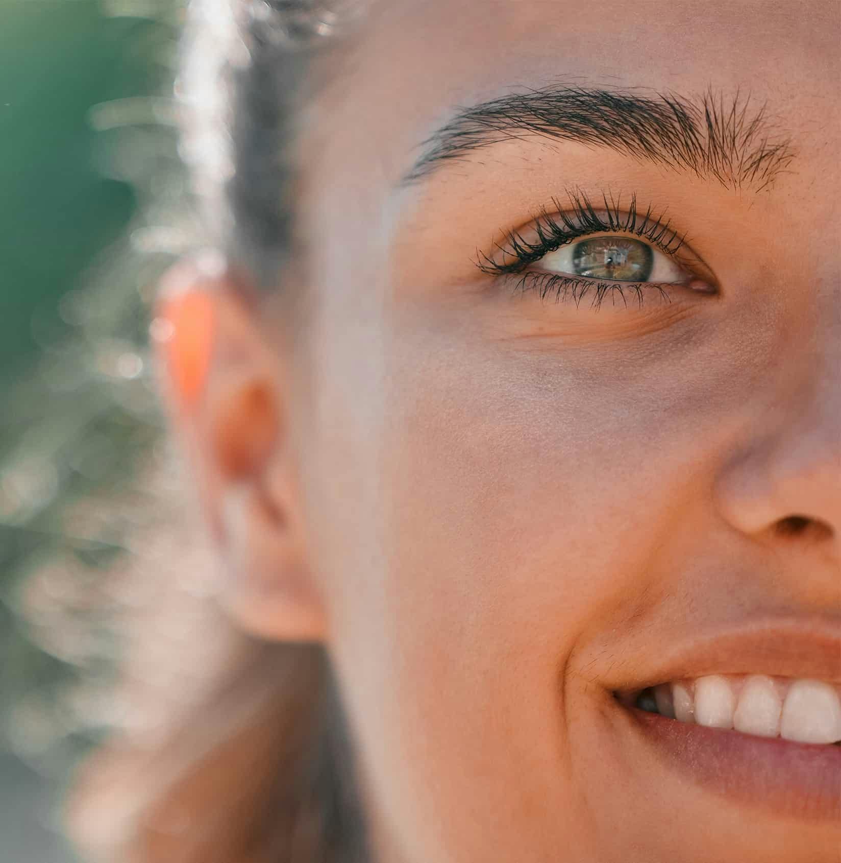 Close up of woman smiling