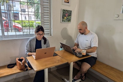 Viajando en pareja como nómada digital