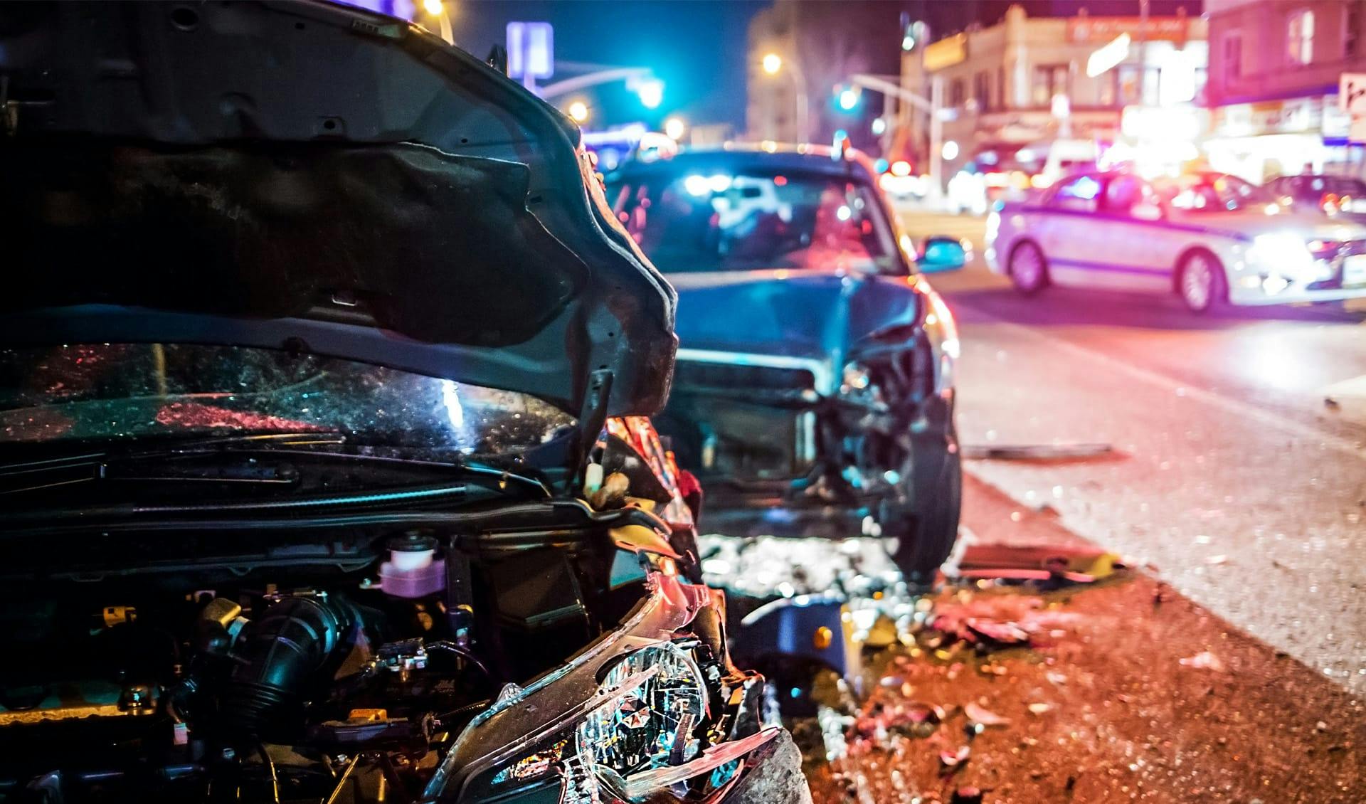Close up of an accident