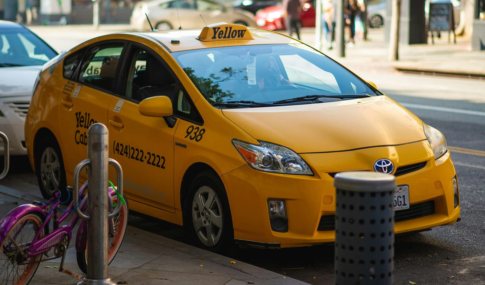 A taxi cab