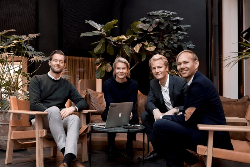 Smiling team from Telness