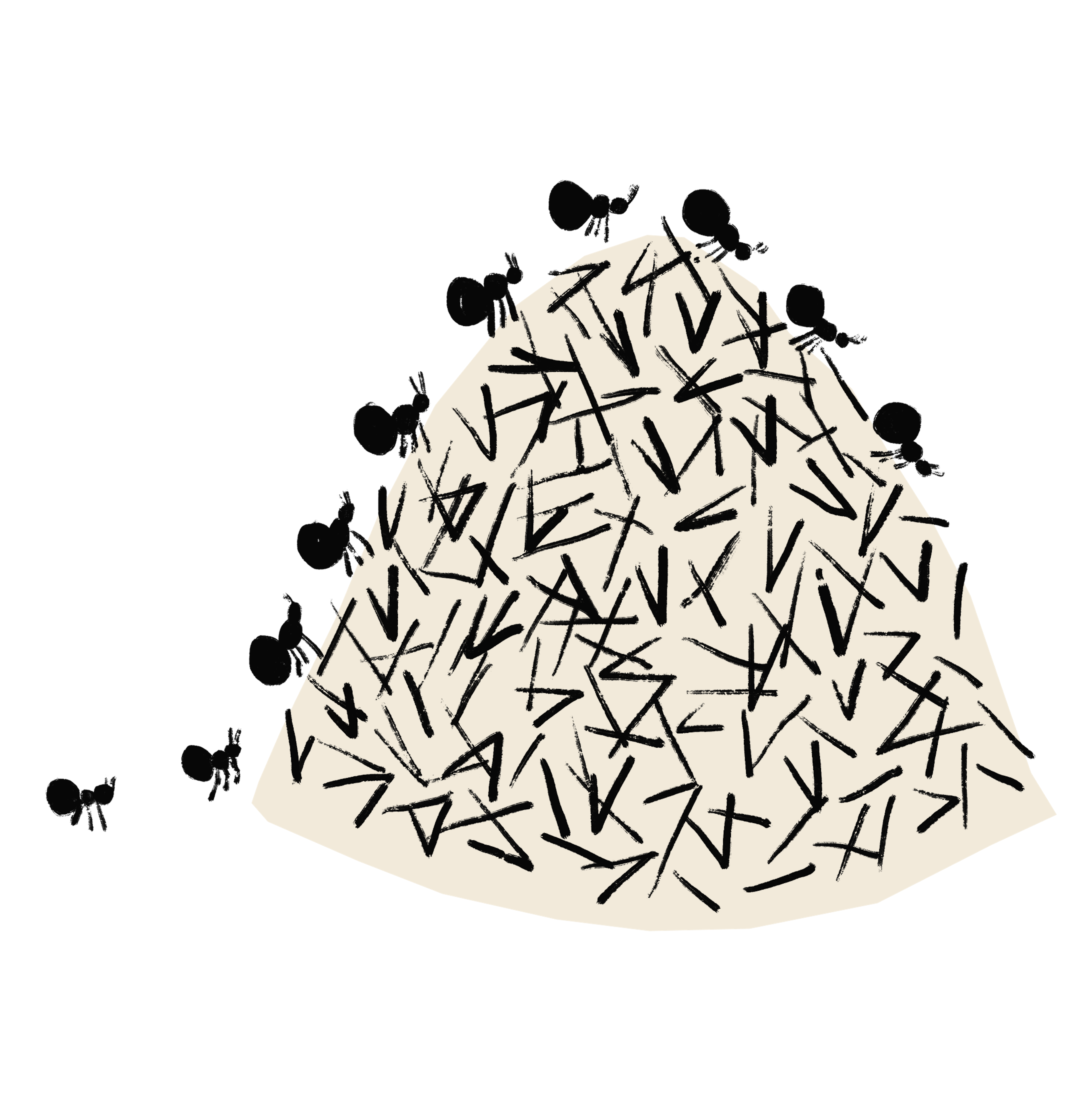 Drawing of ants