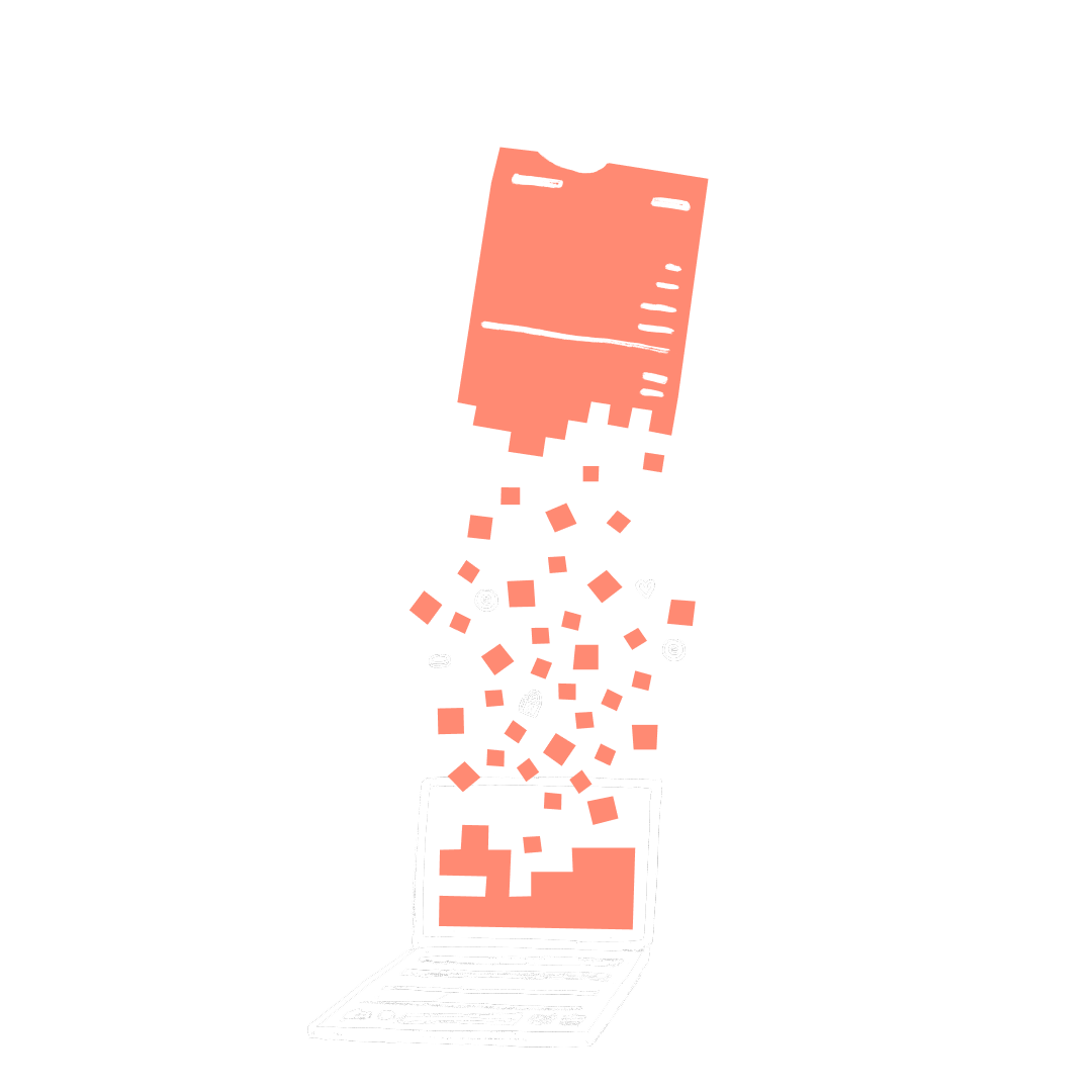 Image of an Invoice taken out of a laptop