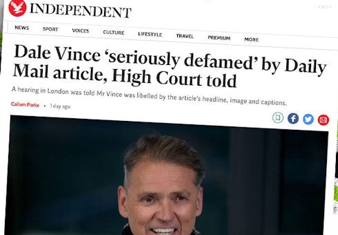 Dale Vince ‘seriously defamed’ by Daily Mail article, High Court told Featured Image