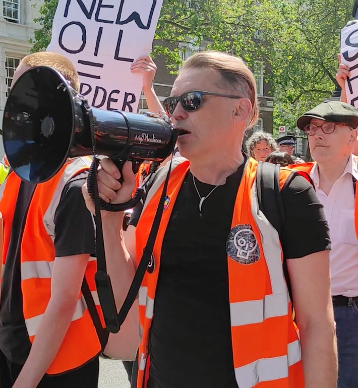 Dale Vince at Just Stop Oil march