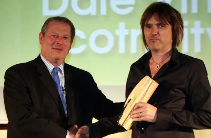 Dale Vince and Al Gore