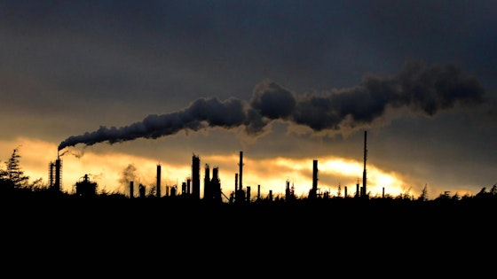 Industrial area at sunset - Photo by James Smeaton