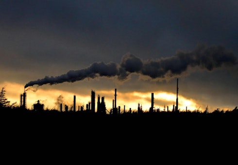 Industrial area at sunset - Photo by James Smeaton