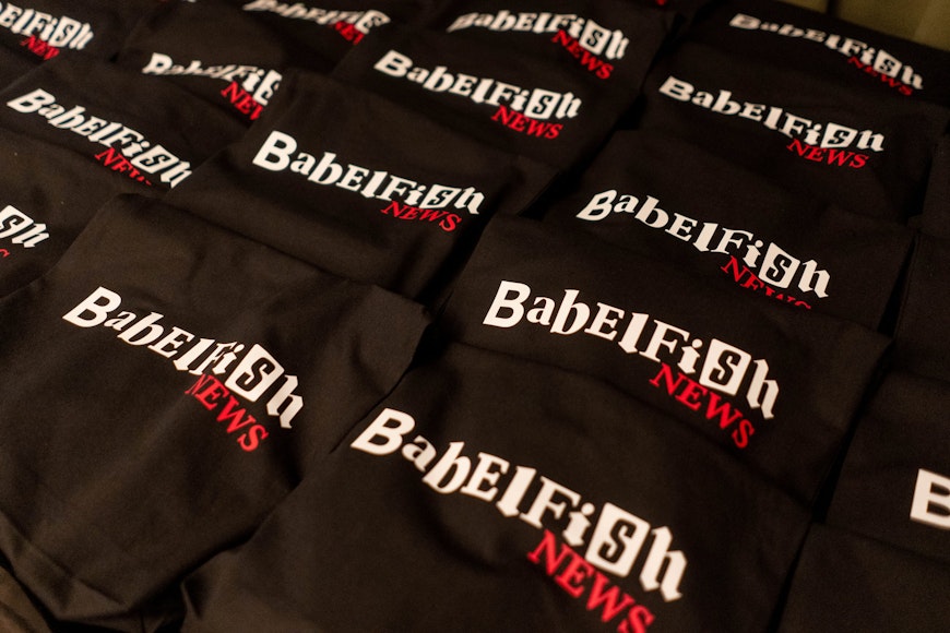 Babelfish tote bags