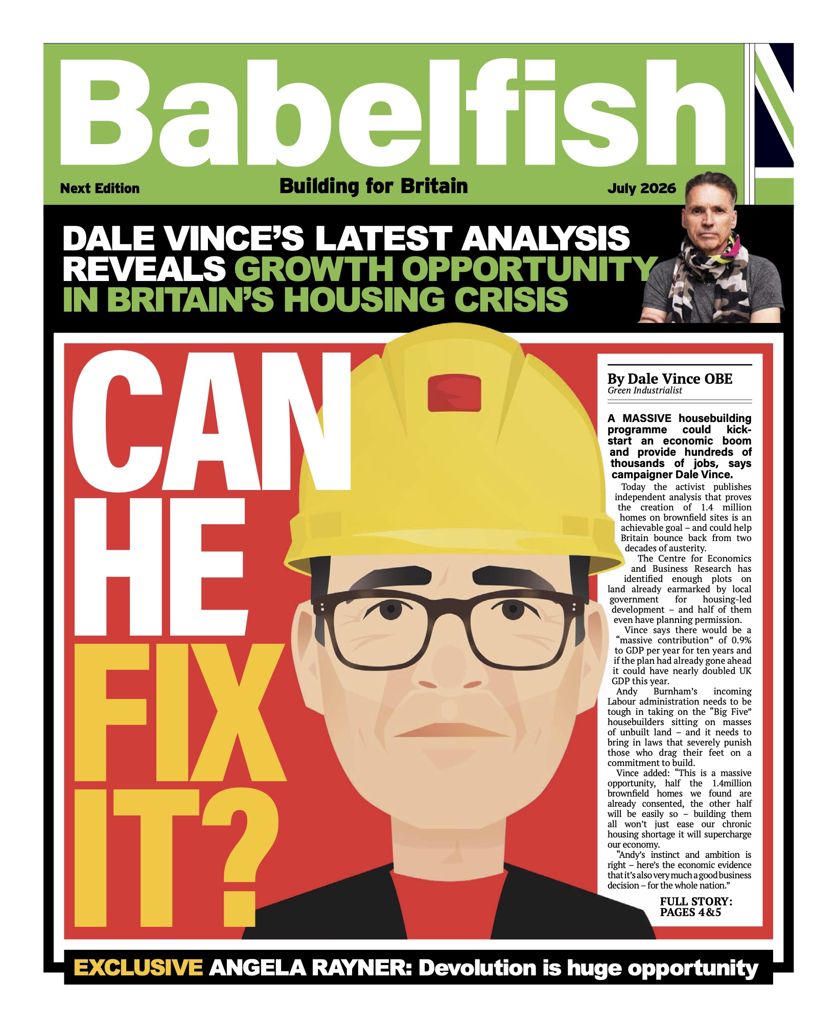 Babelfish - building for Britain cover