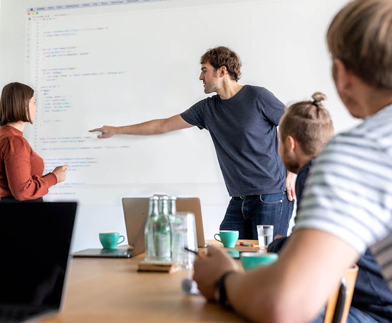 Peerigon React workshop scene