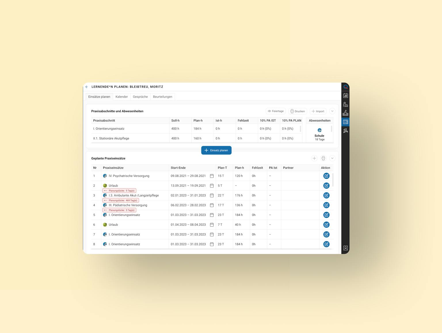 Quesap-web-app Quesap calendar software