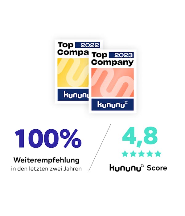 Kununu Top Company 2022 & 2023