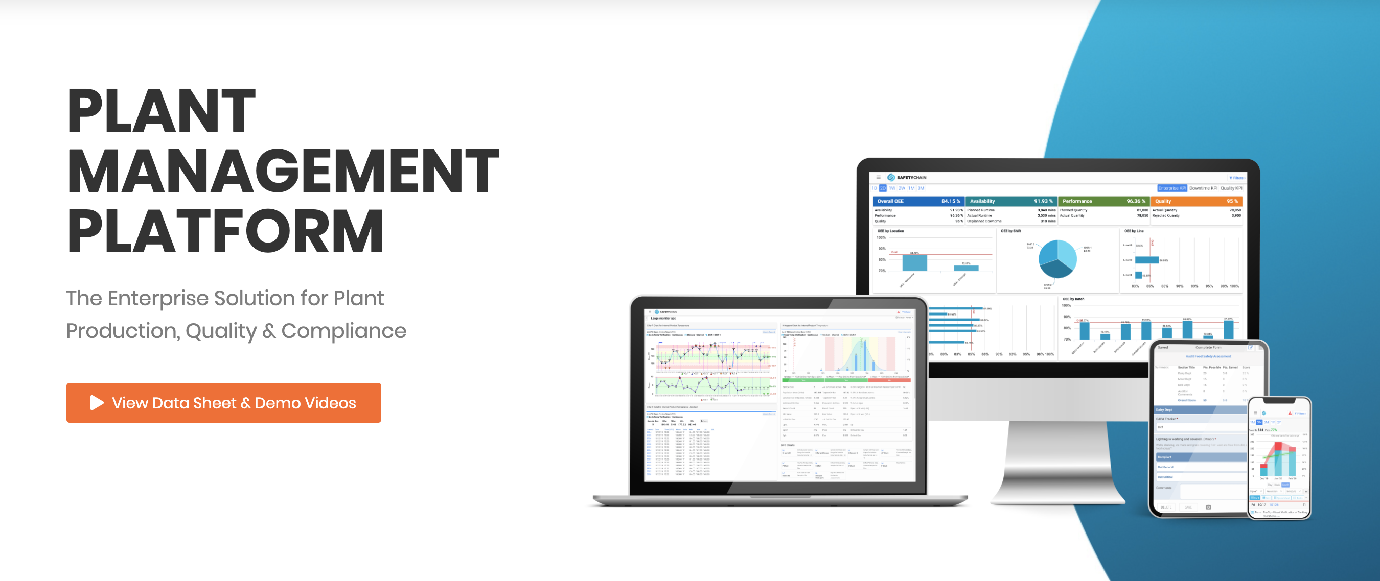 Plant Management Platform Header
