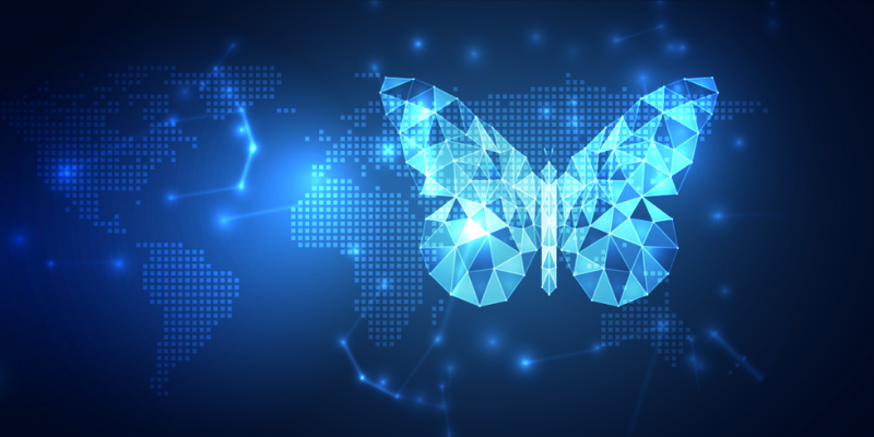 digital butterfly