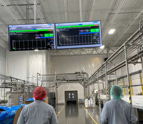 manufacturing data screens