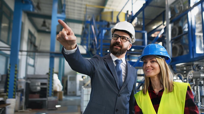 workers inside the plant