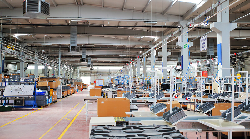 Large and open manufacturing facility