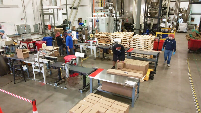 inside a manufacturing plant