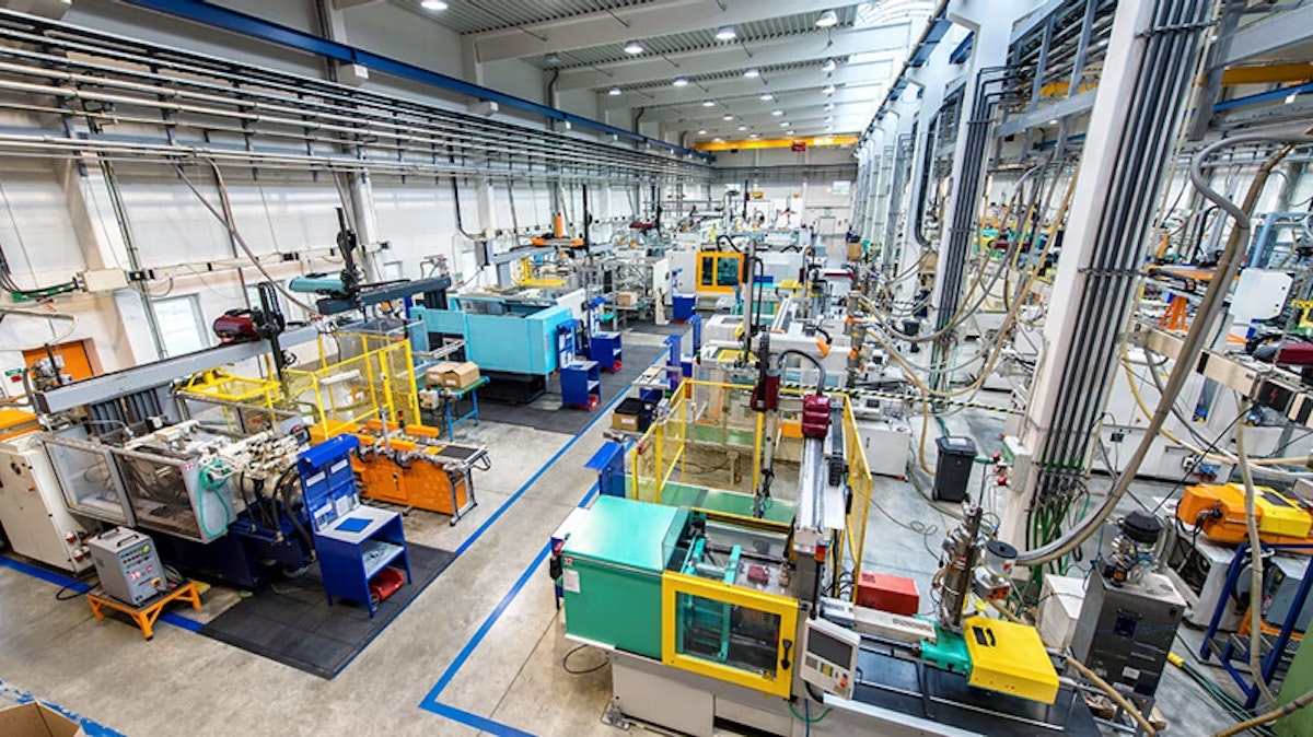 inside of a manufacturing plant