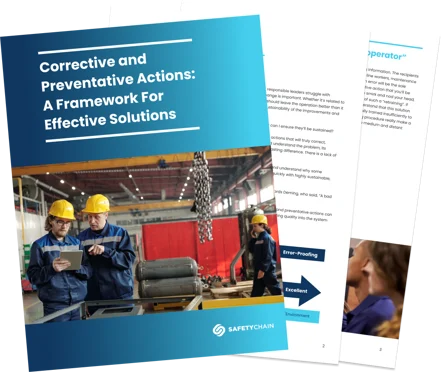 Corrective and Preventative Actions: A Framework For Effective Solutions