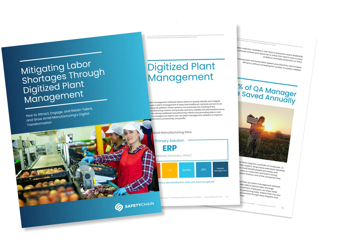 Mitigating Labor Shortages Through Digitized Plant Management