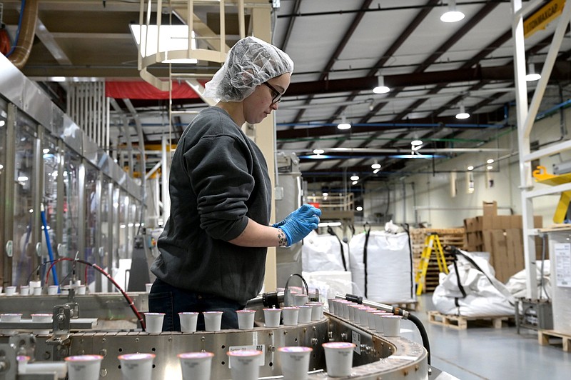 Westrock Coffee employee on the plant floor