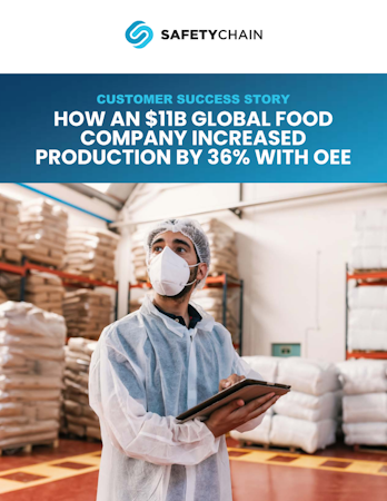 How an $11B Global Food Company Increased Production by 36% with OEE
