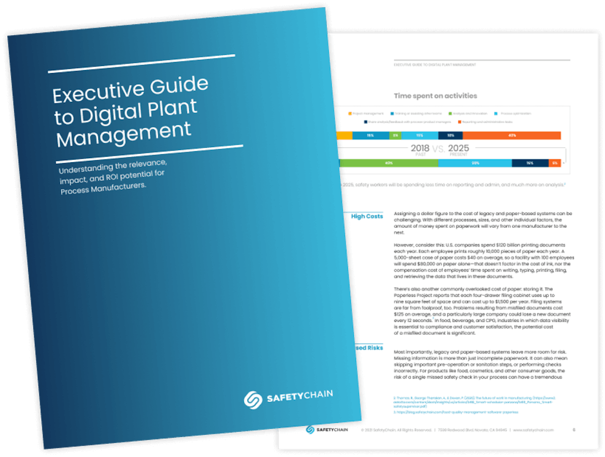 Content cover page for the Executive Guide to Digital Plant Management