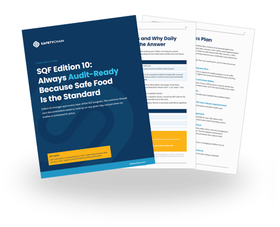 SQF Edition 10: Always Audit-Ready Because Safe Food is the Standard