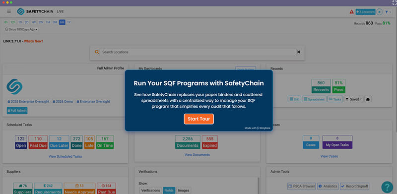 SQF Compliance & Edition 10 Audit Software | SafetyChain