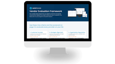 SafetyChain Vendor Evaluation Framework: Two-page scorecard for evaluating food and beverage plant management software vendors